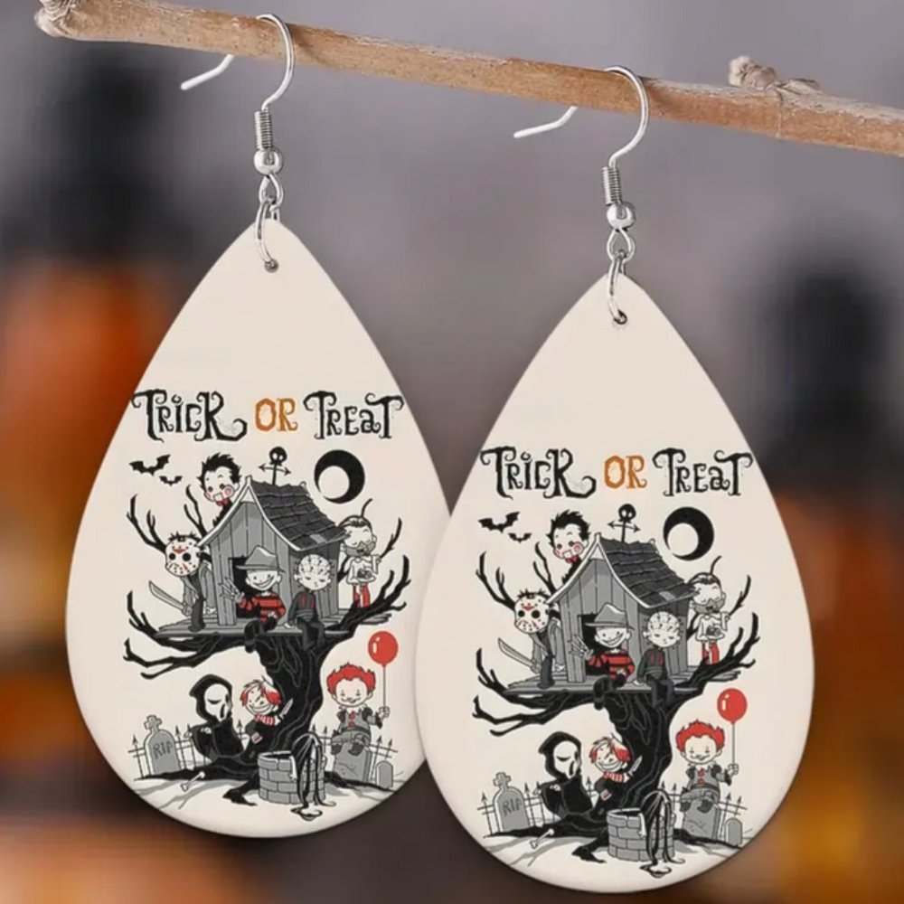 Halloween Trick or Treat Horror Characters Earrings